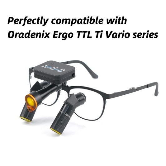 Wireless LED Headlight Perfectly Compatible with Ergo TTL Ti Vario Ultra-Light 37g