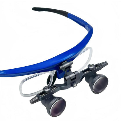 Dental & Surgical Flip-Up Loupes with Detachable Rx Insert 2.5x 3.5x Ultra-Lightweight Magnifier with Adjustable IPD