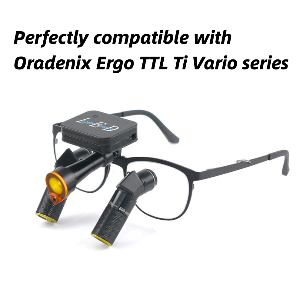 Wireless LED Headlight Perfectly Compatible with Ergo TTL Ti Vario Ultra-Light 37g