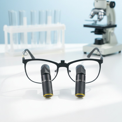 Ergo TTL Ti Vario Dental Loupes 3.0x-8.5x Magnification 350-600mm Adjustable WD