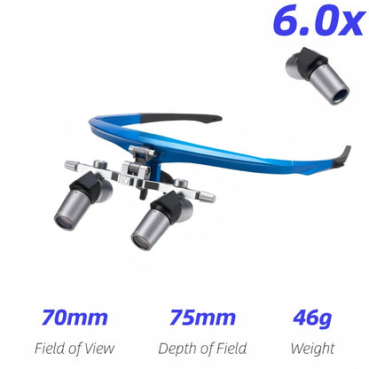 Ergo 45° Flip-Up Dental & Surgical Deflection Loupes with Adjustable IPD 3.0x-6.0x