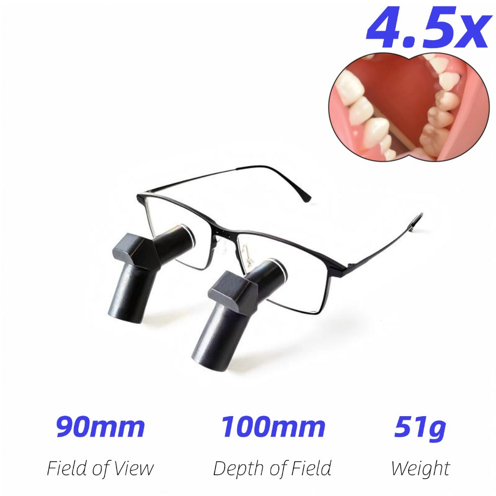 Ergo TTL Ti Dental Loupes 3.5x-6.5x Ergonomic Deflected Keplerian Magnification